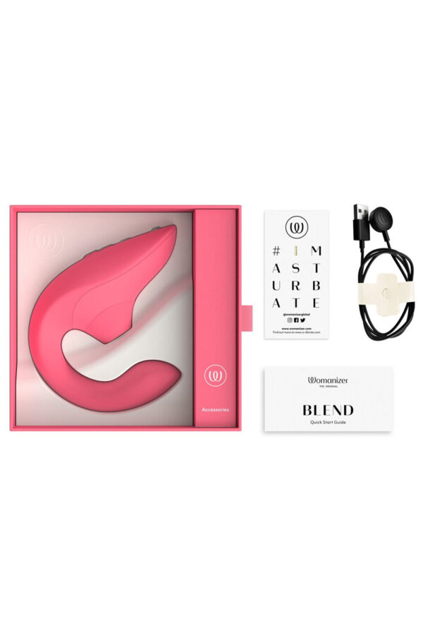 Double stimulateur Womanizer Blend rose éclatant – Image 4