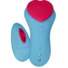 Stimulateur télécommandé de culotte HeartGem bleu - FairyGasm