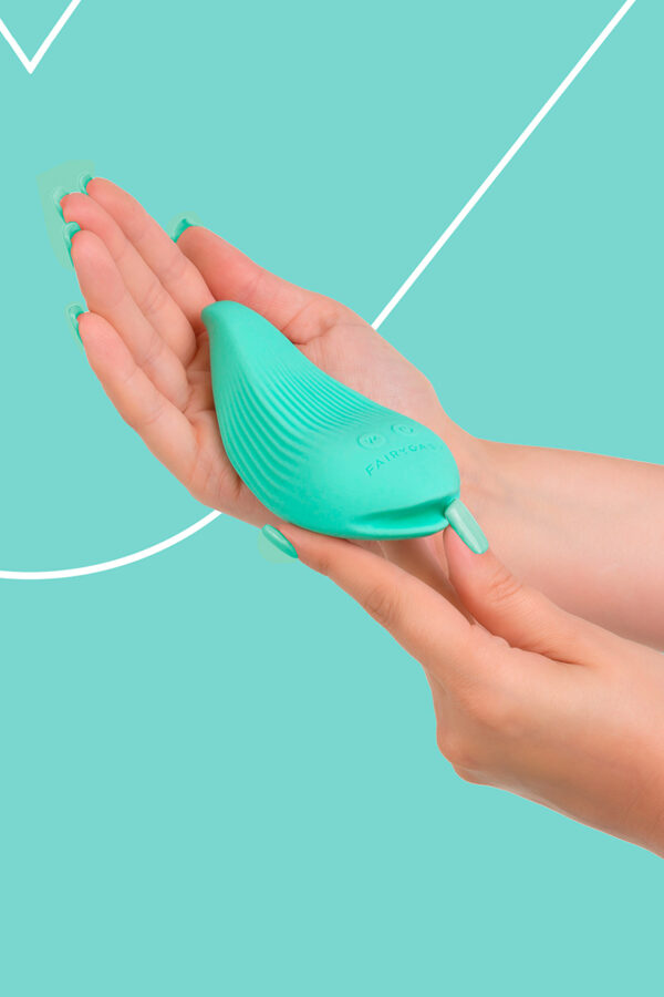 Mini vibro rechargeable DelightfulWave vert - FairyGasm – Image 2