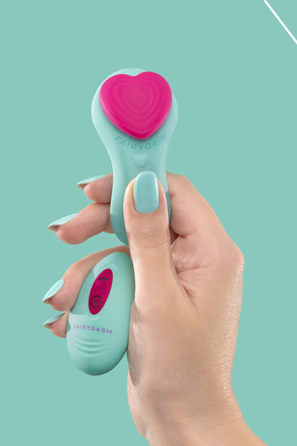 Stimulateur télécommandé de culotte HeartGem vert - FairyGasm – Image 2