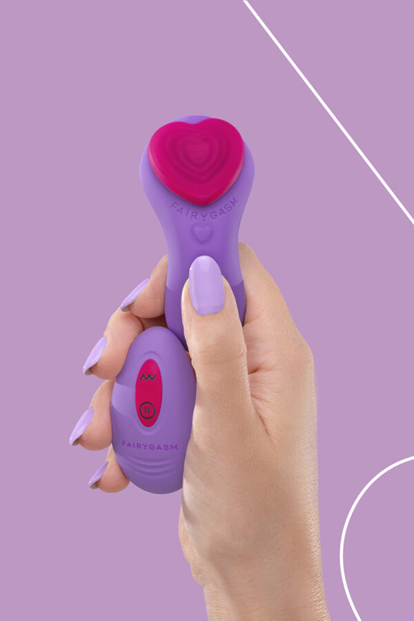 Stimulateur télécommandé de culotte HeartGem violet - FairyGasm – Image 2