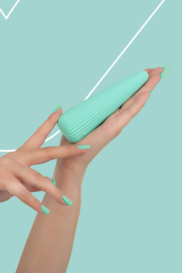 Vibro rechargeable IcyCone vert - FairyGasm – Image 2