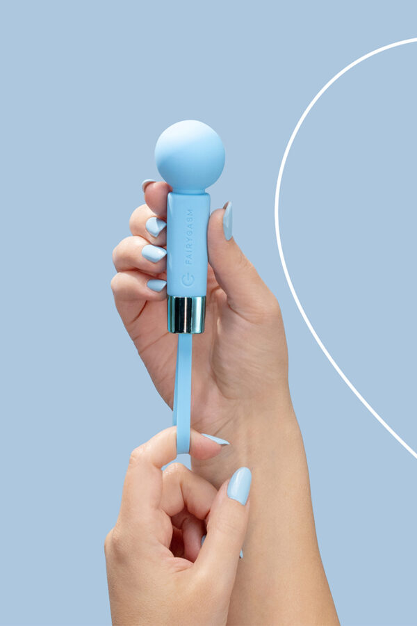 Mini vibro rechargeable Pearlstasy bleu - FairyGasm – Image 2