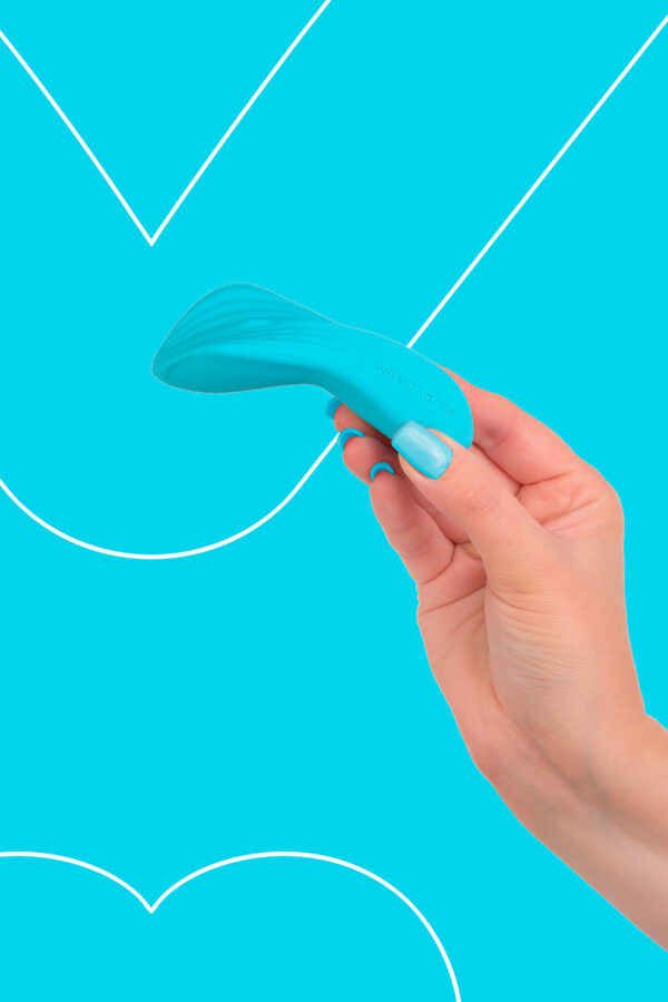 Mini vibro rechargeable SilkenTouch bleu - FairyGasm – Image 2