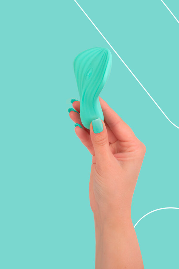 Mini vibro rechargeable SilkenTouch vert - FairyGasm – Image 3