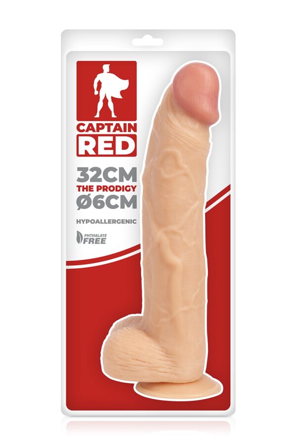 Gode XXL Prodigy 32 x 6 cm - Captain Red – Image 4