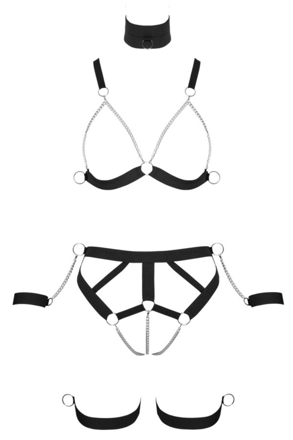 Ensemble harnais Strappy Bikini - Bad Kitty – Image 2