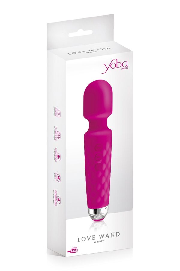 Vibro Love Wand rechargeable rose - Yoba – Image 2