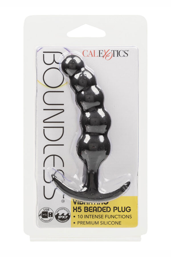 Plug anal Vibrant avec 5 perles - Calexotics – Image 4