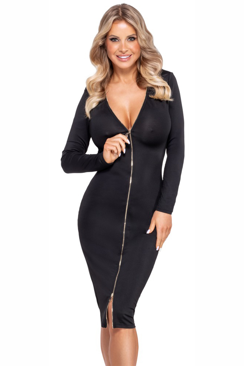 Robe noire à manches longues -  Cotelly Party