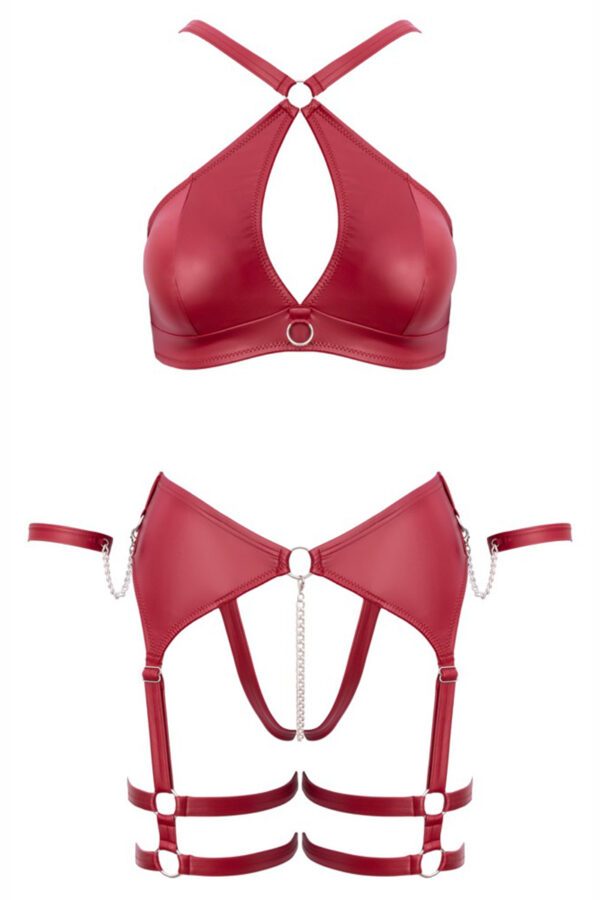 Ensemble BDSM bordeaux - Cotelli Bondage – Image 2