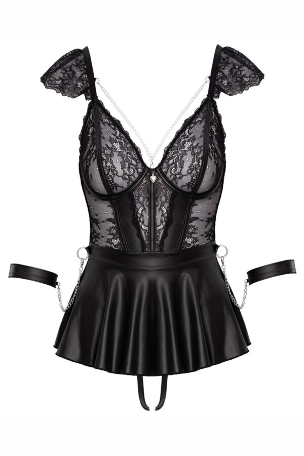 Ensemble 3 pièces lingerie Fetish - Cotelli Bondage – Image 2