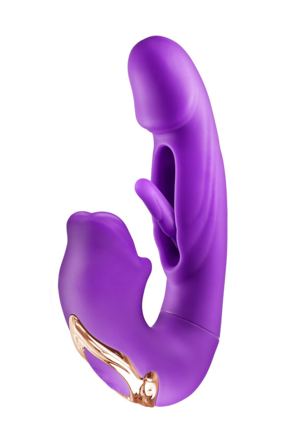 Vibromasseur rabbit 3-en-1 Kissy violet - Yoba – Image 2