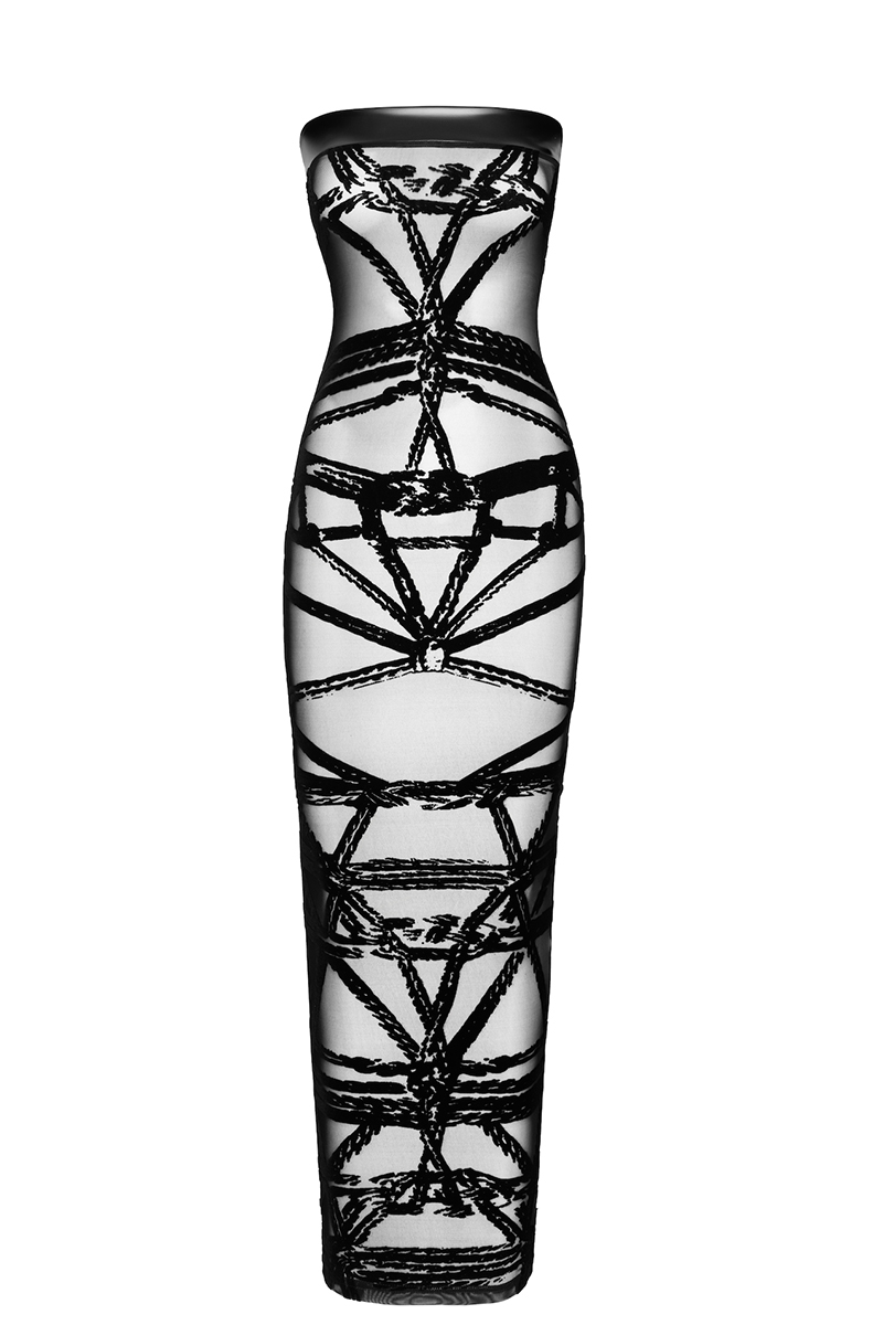 Robe bustier Bondesque F358 - Noir Handmade – Image 2