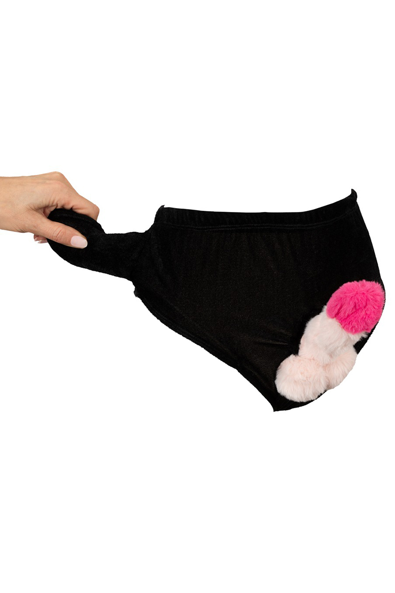 Slip avec pénis en peluche mobile – Image 3