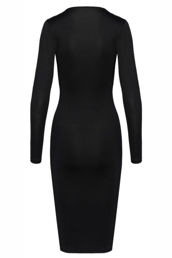 Robe noire à manches longues -  Cotelly Party – Image 3