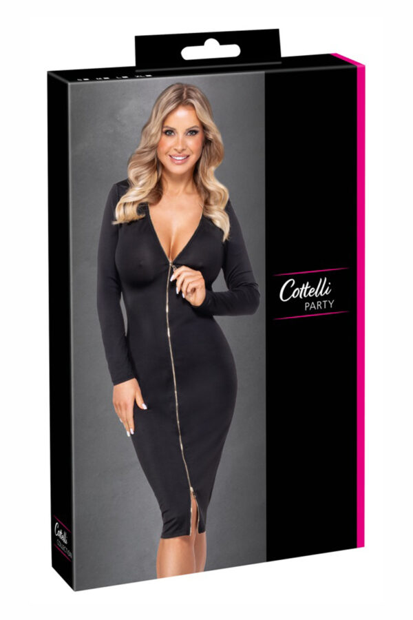 Robe noire à manches longues -  Cotelly Party – Image 4