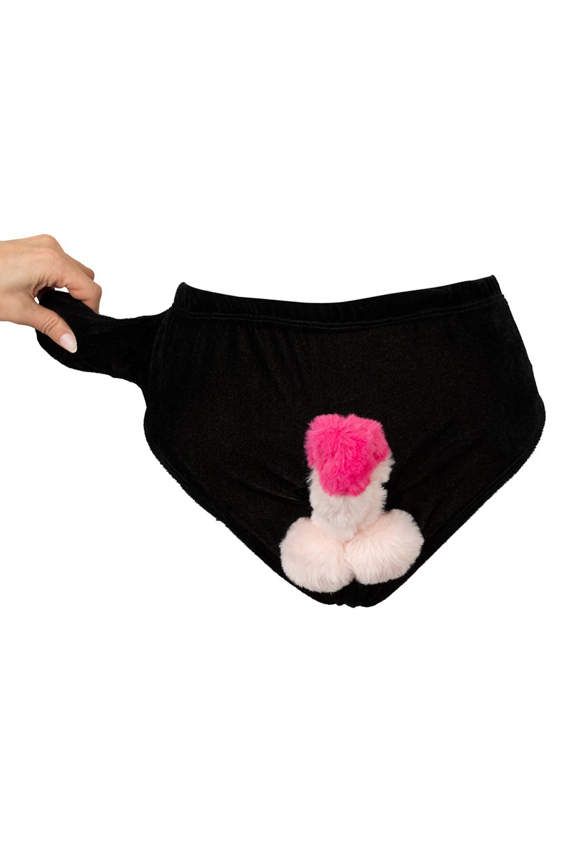 Slip avec pénis en peluche mobile – Image 4