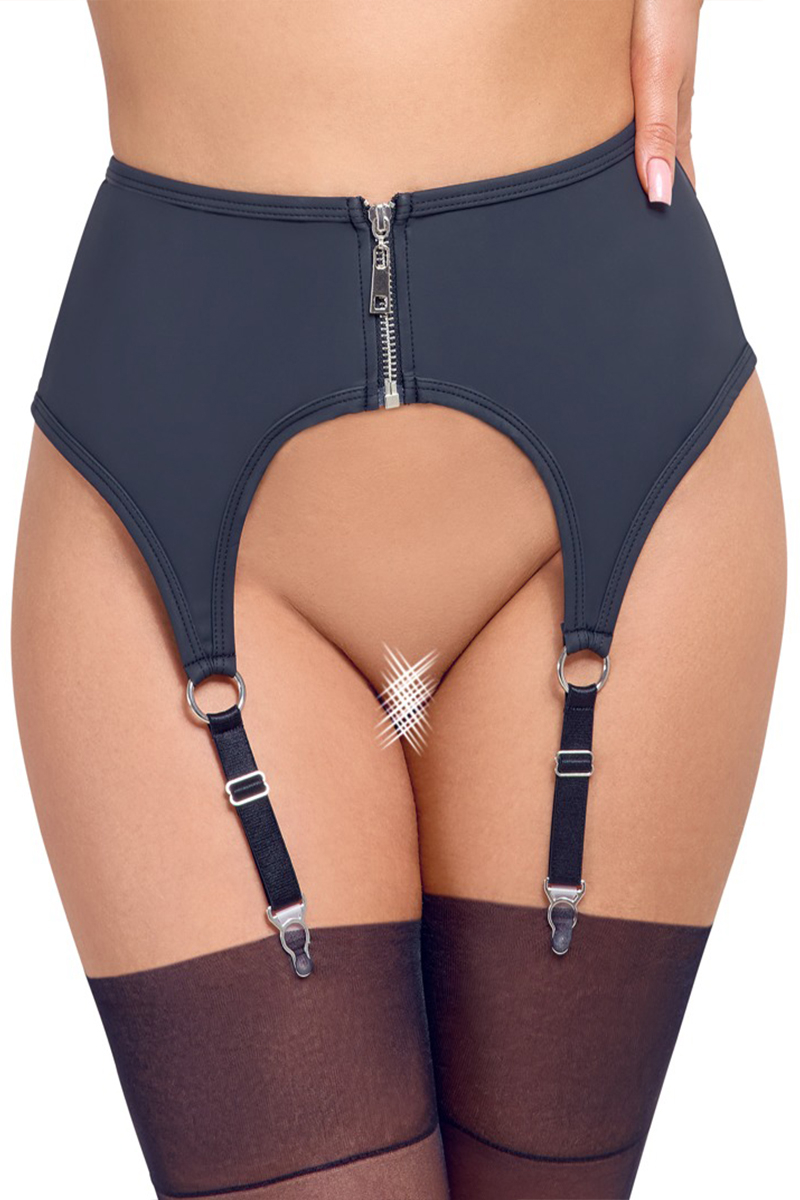 Porte-jarretelles noir mat - Cottelli LINGERIE