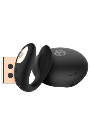 Vibro pour couple C-Shape - Rosy Gold