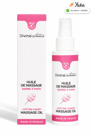 Huile de massage BIO barbe à papa - Divinextases