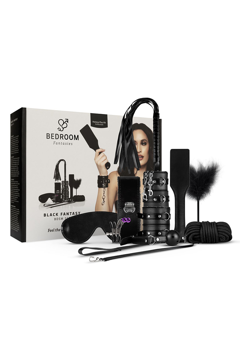 Coffret BDSM  Black Fantasy 10 accessoires - Bedroom Fantasies