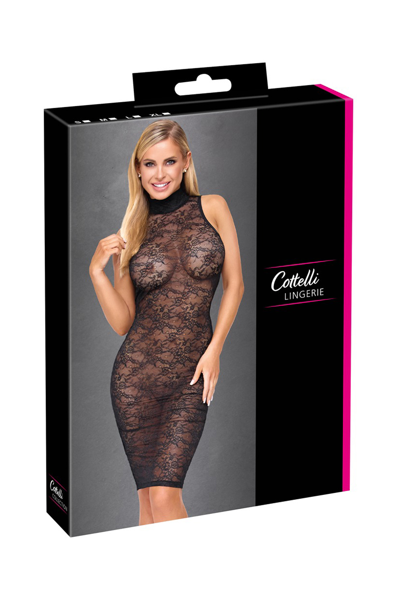 Robe mi-longue en dentelle - Cottelli LINGERIE – Image 4